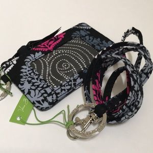 Vera Bradley ZIP ID LANYARD SET